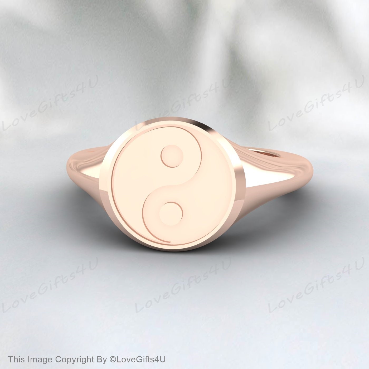 Yin Yang Ring, Sterling Silber Ring, Taoist Zen Spirit Schmuck, Mann Frau Ring, Balance Yoga Ring, Runder Signet Ring Unisex Ring