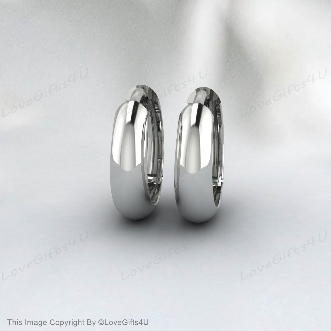 Huggie Hoop Earrings Sterling Silver 925 | Small Chunky Hoops Minimalist