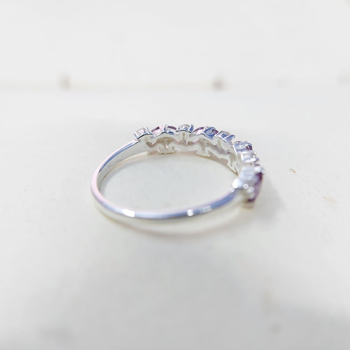 Tanzanite Marquise Target Art Ring 925 Silver Solitaire Accents Gift Band US5-15