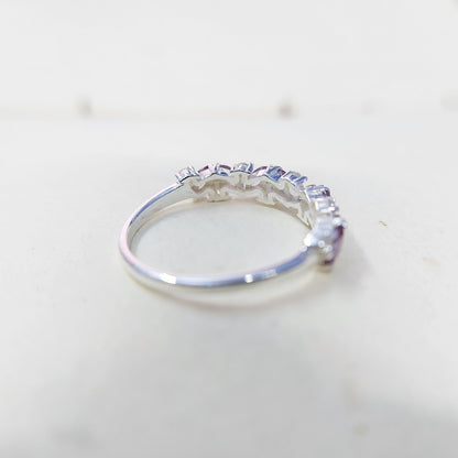 Tanzanite Marquise Target Art Ring 925 Silver Solitaire Accents Gift Band US5-15