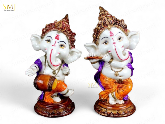 Dancing Ganesha Statues 6Inch Ganesh Indian God Idol Ganesha for Home Decor Gift