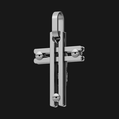 US Silver Jesus Cross Baraka Crucifix Pendant Jesus Necklace For Wedding Gift