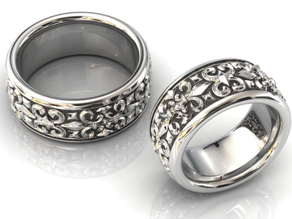 925 Sterling Silver Band Ring US5~15 Handmade Vintage Statement Gift Unisex