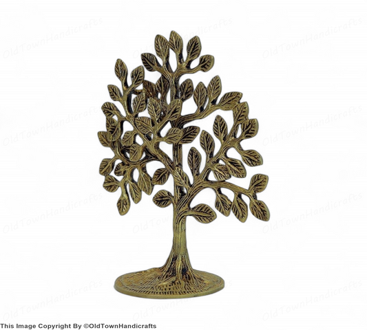 Handcrafted Brass Kalpavriksha Tree Indian Spiritual Decor for Home Office Gift