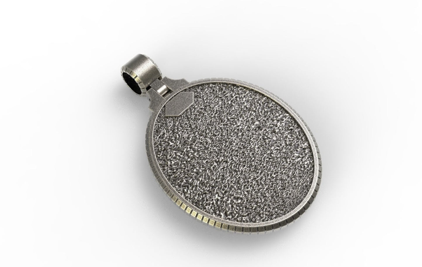 Solid 925 Silver Jesus Pendant Necklace Jesus Medal Gift for Men and Women