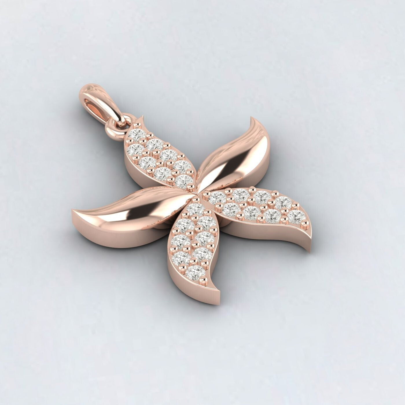 925 Sterling Silver Star Fish Necklace Sea Star Pendant Jewelry For Women