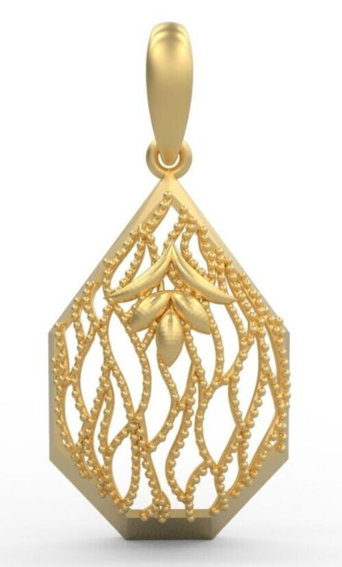 Brass Flower Yoga Pendant Necklace Clover Charm Lucky Pendant Gift For Mom