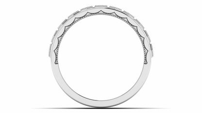 925 Silver Round Solitaire Engagement Ring Wide CZ Wedding Women Band US5-15