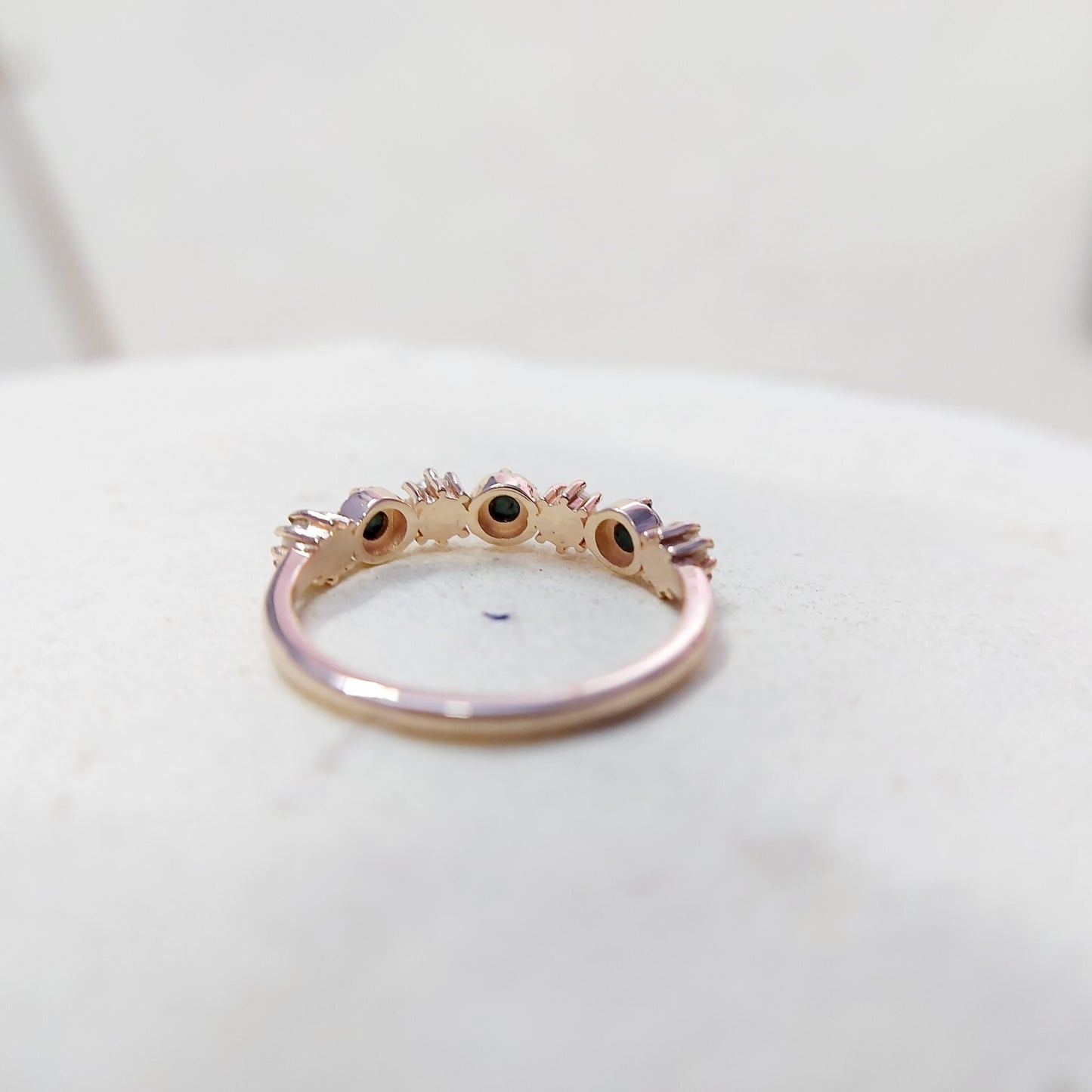 Turquoise Pearl Half Band Gemstone Wedding Engagement Ring For Women Gift Us5~15