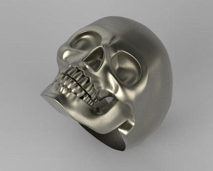 Silver Skull Ring Handmade Gothic Biker Boho Ring New Rocker Skull Ring For Men