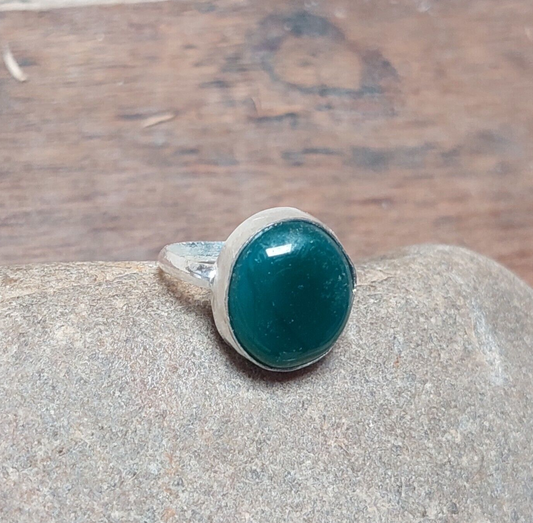 Green Onyx Ring,Statement Ring,925 Sterling Silver Handmade Ring,Gift For Her