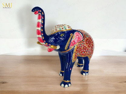Trunk Up Elephant Statue Bronze Elephant Figurine Home Decor Feng Shui Gift