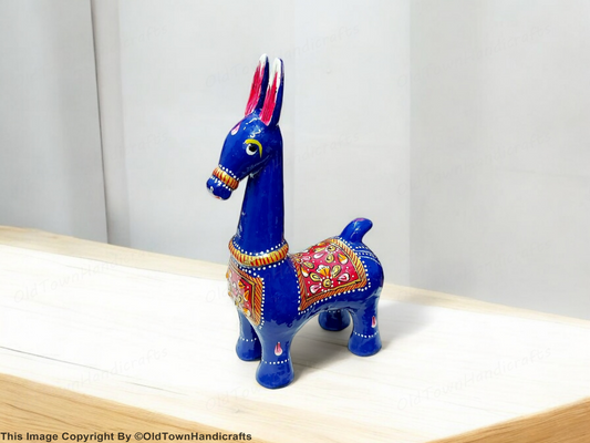 Handcrafted 3" Bankura Horse Statue Rajasthani Art Decor | Unique Gift for Home