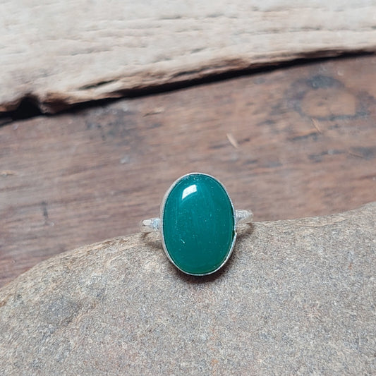 Green Onyx Designer Ring,925 Sterling Silver Ring,Dainty Rings,Gift For Her