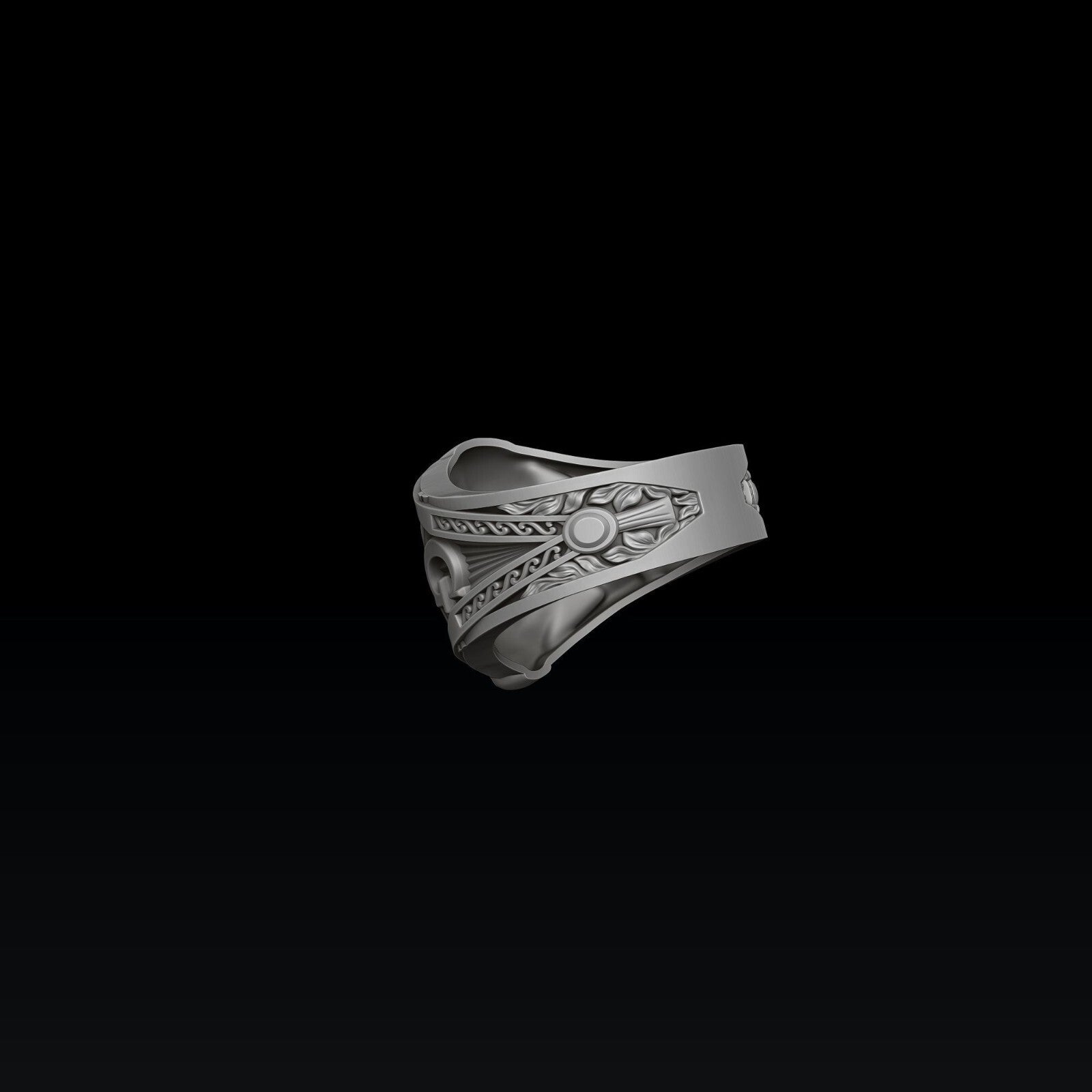 MENDEL Goth 925 Sterling Silver Masonic Skull Ring US5-15 Handmade Punk Biker