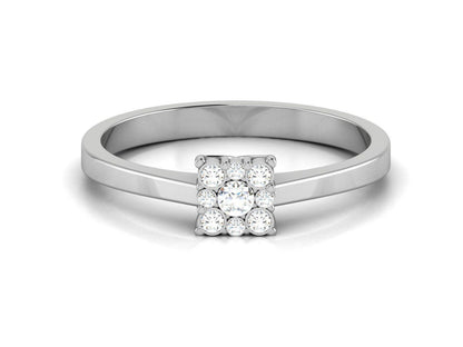 Natural Silver Moissanite Cluster Wedding Ring Promise Ring For Women US5~15