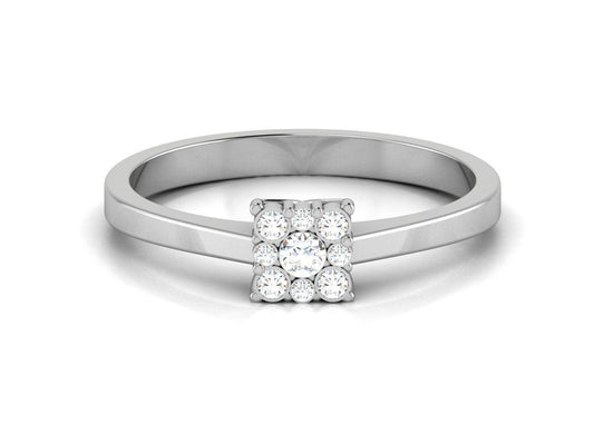 Natural Silver Moissanite Cluster Wedding Ring Promise Ring For Women US5~15