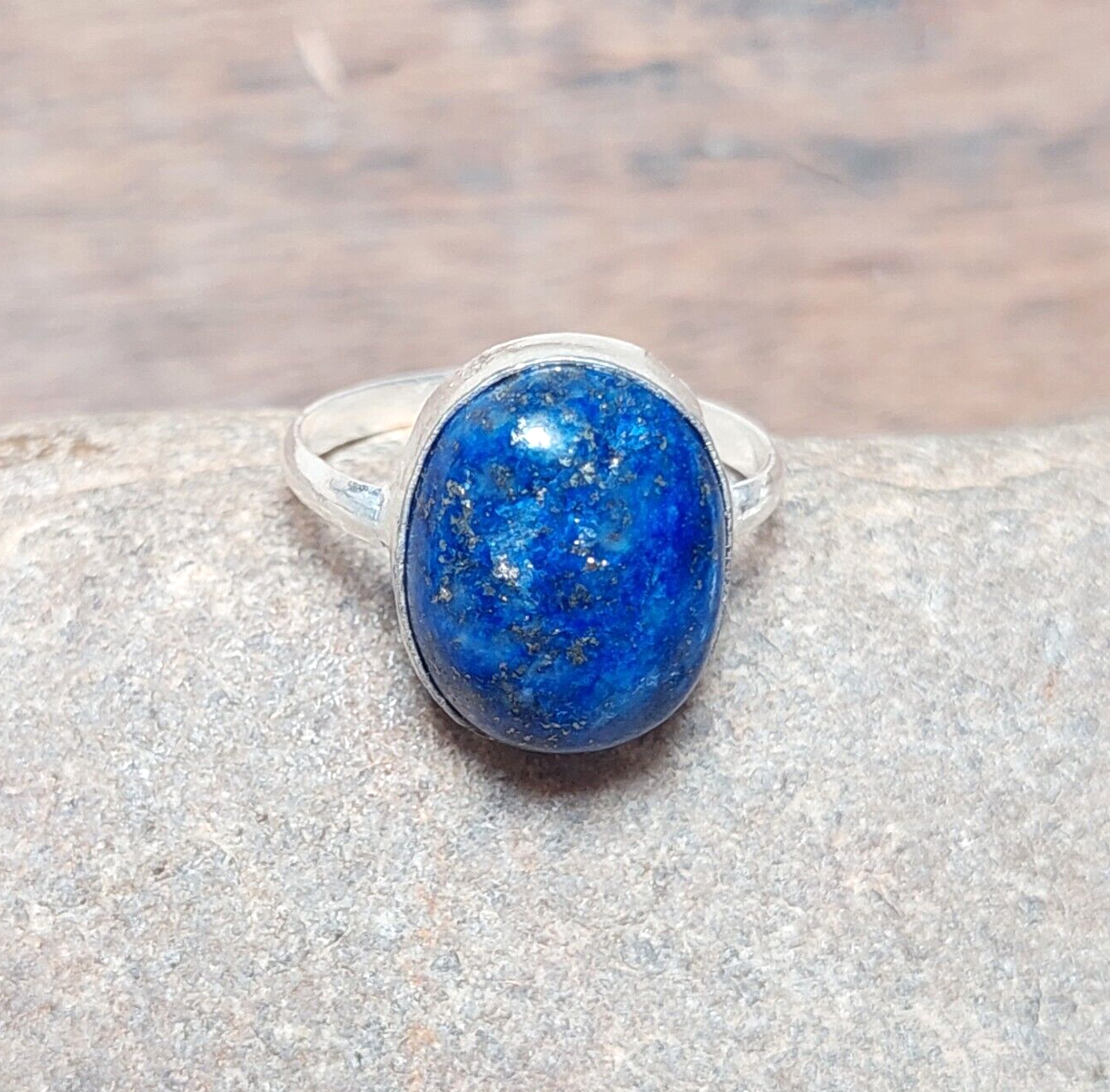 Lapis Lazuli Ring, Handmade Ring, 925 Sterling Silver, Beautiful Gift For Her