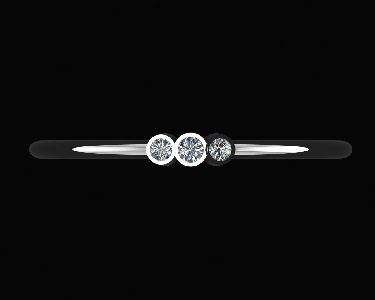 925 Sterling Silver Round Moissanite Wedding Band Engagement Women Ring US5-15