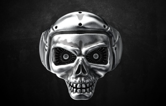 Fashion Men's Skull Ring Gothic Skeleton Biker Punk Jewelry US5-15 Handmade Ring