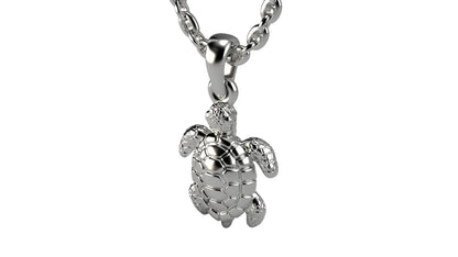 Men’s Turtle Tortoise Pendant Necklace Silver Sea Life Charm Jewelry For Women