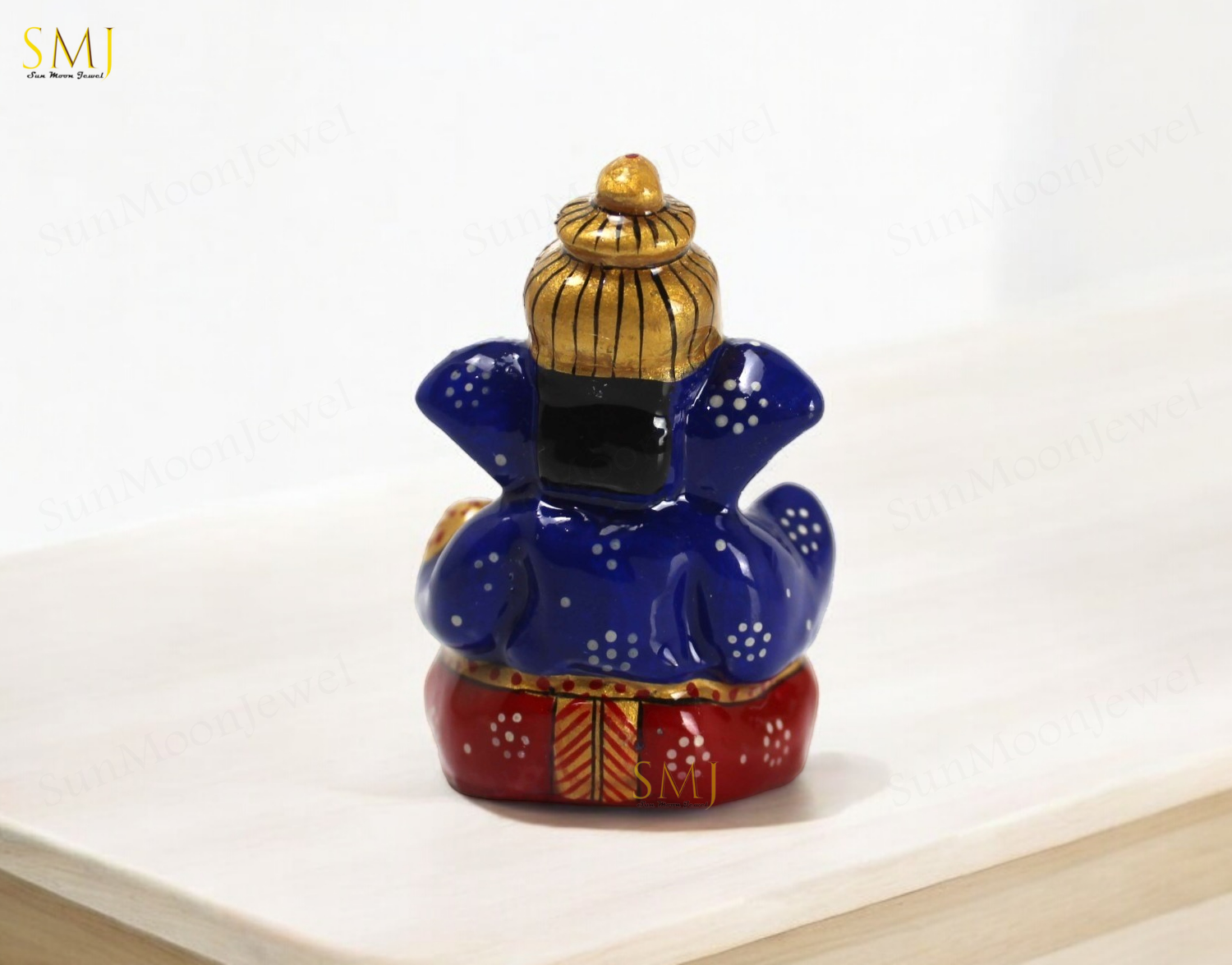 Mukut Ganesh Statue Ganesha good Finish Metal Ganpati Idol for Home & Gifts