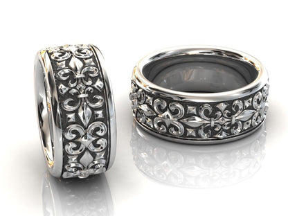 925 Sterling Silver Band Ring US5~15 Handmade Vintage Statement Gift Unisex