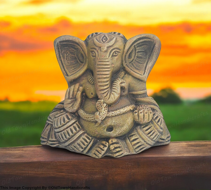 Handcrafted 5-Inch Terracotta Ganesha Unique Home Decor  Gift Item