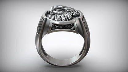 925 Sterling Silver Santa Claus Saint Nicholas Believe Ring Santa Ring US5 ~15