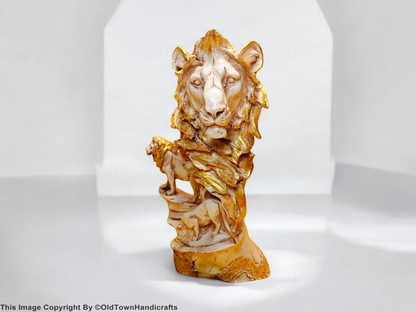 Lion Family Home Decor Showpiece Handcrafted King of Beasts Lion Sculpture