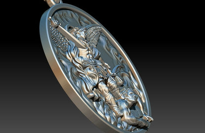 St Michael Archangel Pendant 925 Sterling Silver Necklace Gift Women