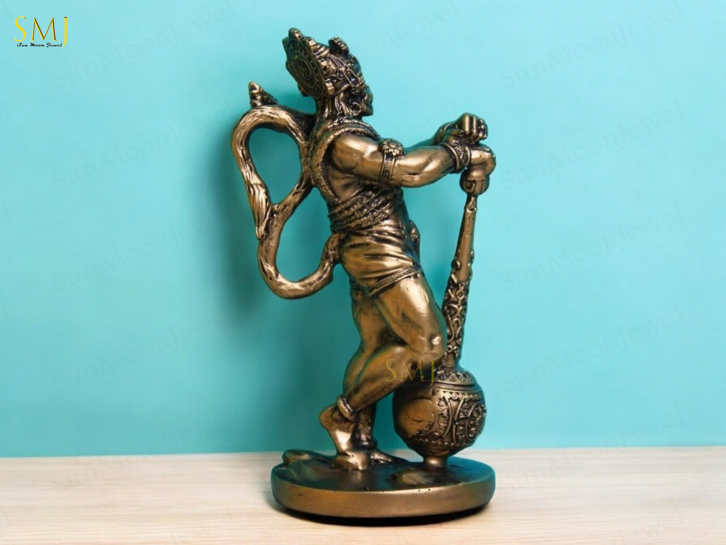 Powerful Hanuman Polyresin Hanuman Standing Bahubali Hanuman Powerful Statue