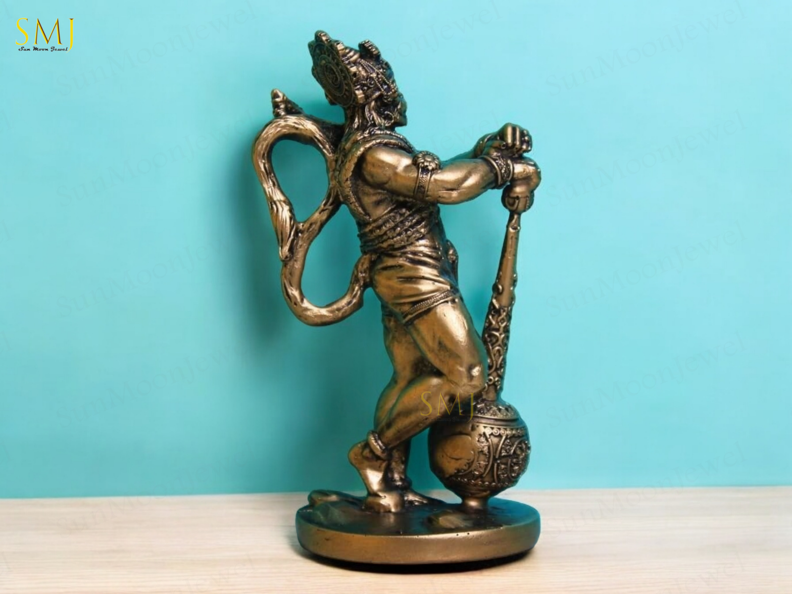 Powerful Hanuman Polyresin Hanuman Standing Bahubali Hanuman Powerful Statue