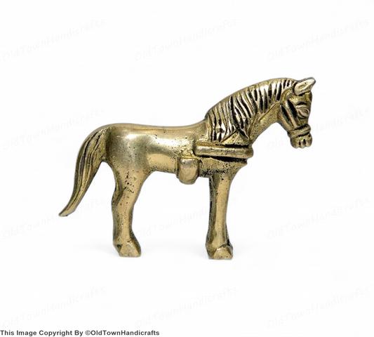 Brass Horse Statue Home Decor Vastu Showpiece Horse Collectible Gift Handicraft