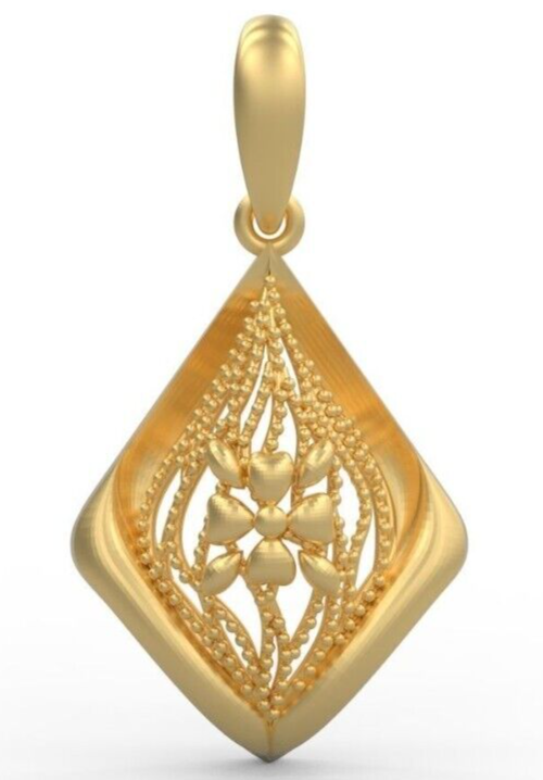 Brass Flower Yoga Pendant Necklace Clover Charm Best Friend Gift Flower Necklace
