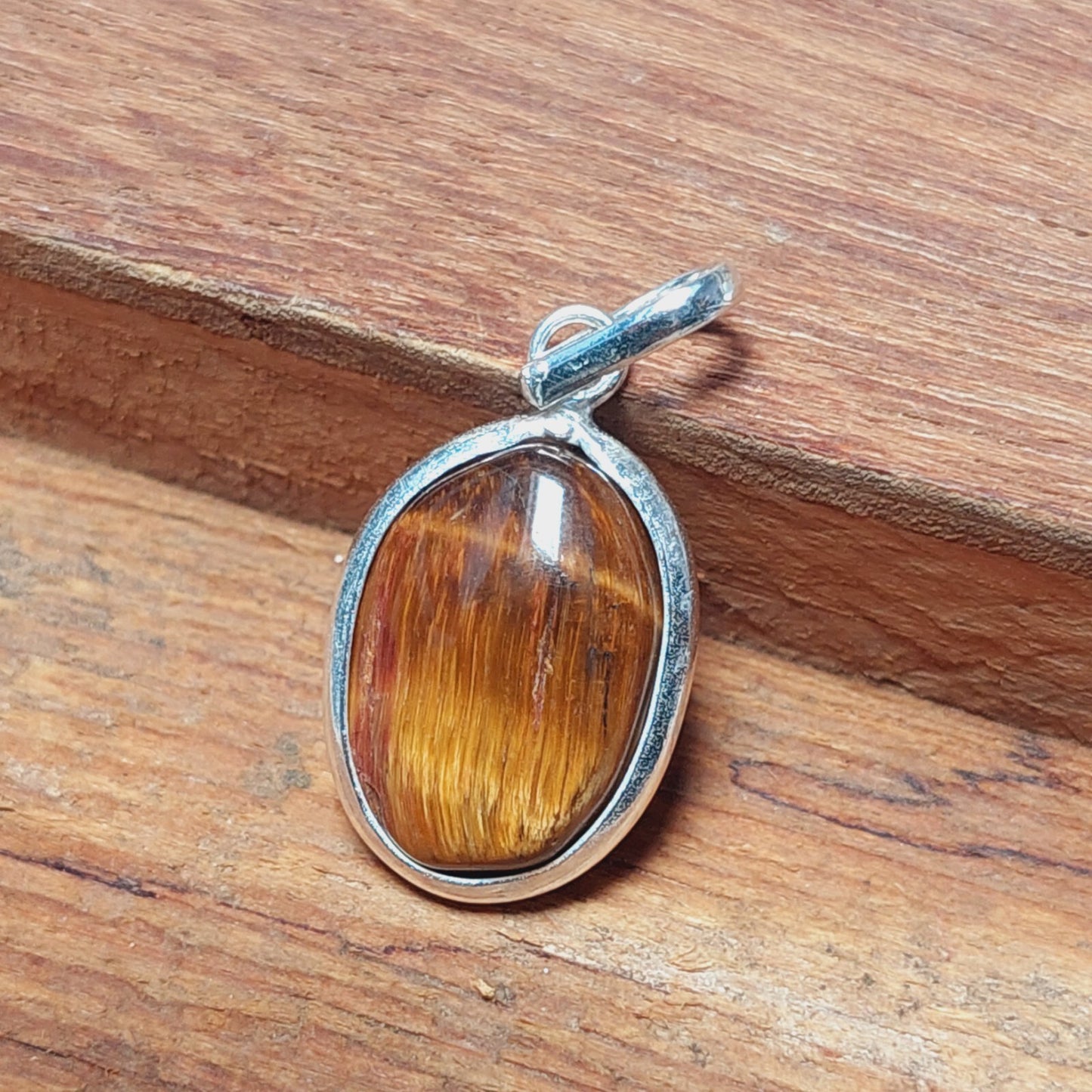 Natural Tiger Eye Pendant,925 Sterling Silver Tiger Eye Womens Jewelry Gift