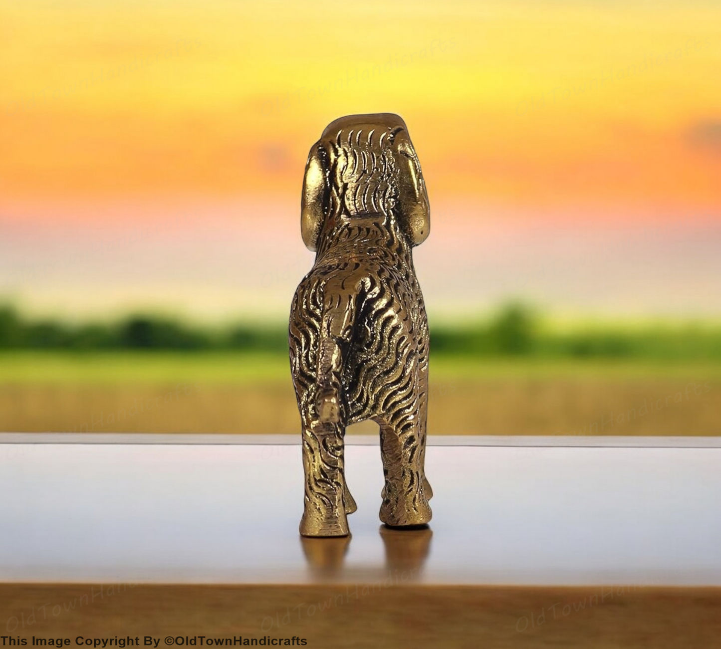 Handcrafted Brass Dog Showpiece for Home Office Decor Dog Collectible Gift Item