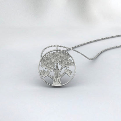 925 Silver Tree Of Life Couple Lovers Embraced Pendant Tree Of Life Necklace