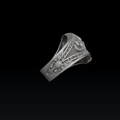 MENDEL Goth 925 Sterling Silver Masonic Skull Ring US5-15 Handmade Punk Biker