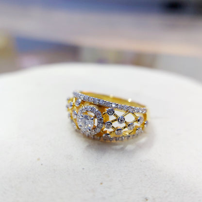 Lab Moissanite Engagement Ring Huge Solitaire Halo Anniversary Gift Ring Us5~15