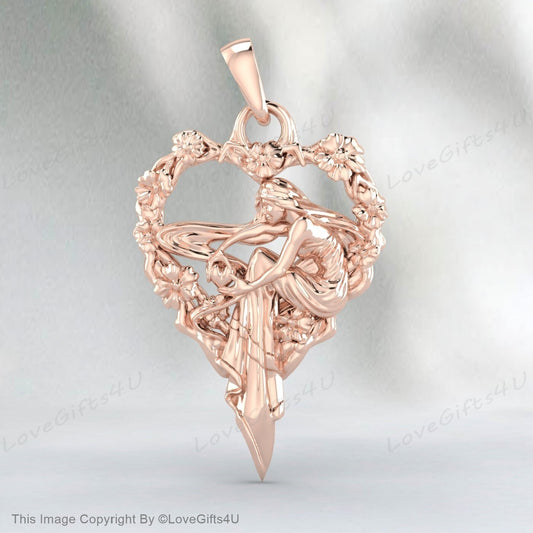 925 Silver Freya necklace Freyja goddess Fertility Goddess of love pendant