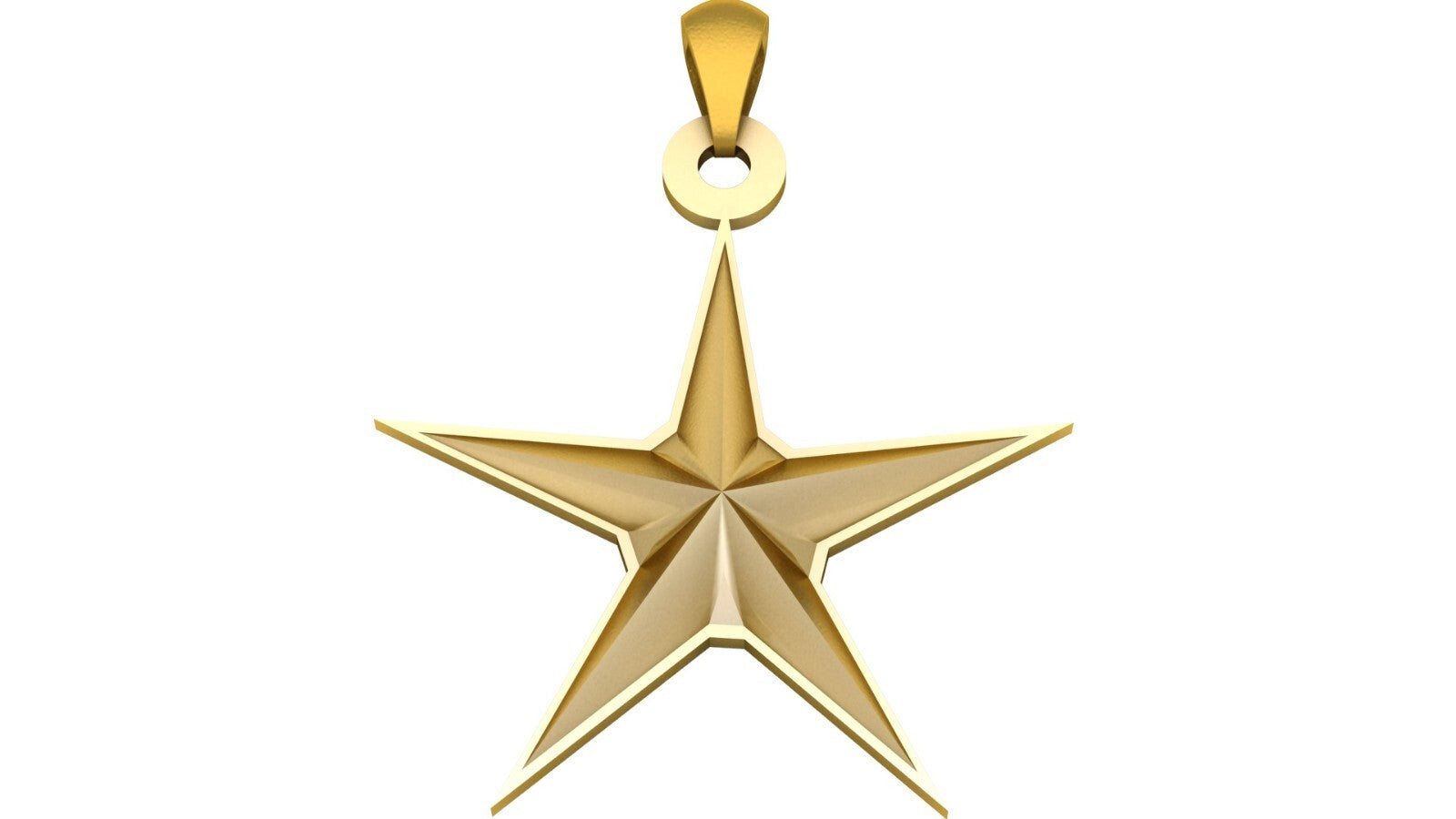 Simple Star Pendant Brass Men Women Fashion Jewelry Gift Star of David Necklace