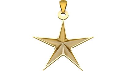Simple Star Pendant Brass Men Women Fashion Jewelry Gift Star of David Necklace