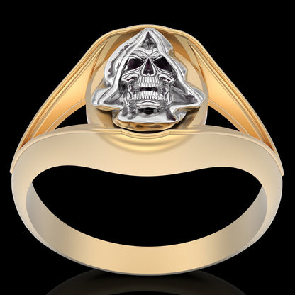 Handmade Santa Muerte Ring Brass Punk Biker Style Holy Death Retro Design US5~15