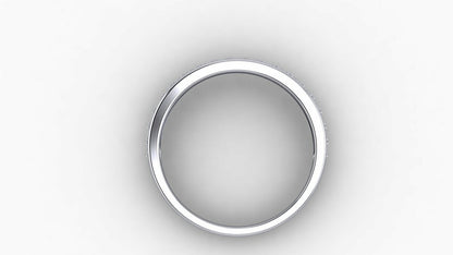 925 Silver CZ  Round Cut Eternity Wedding Band Ring Women Wedding US5-15 Gift
