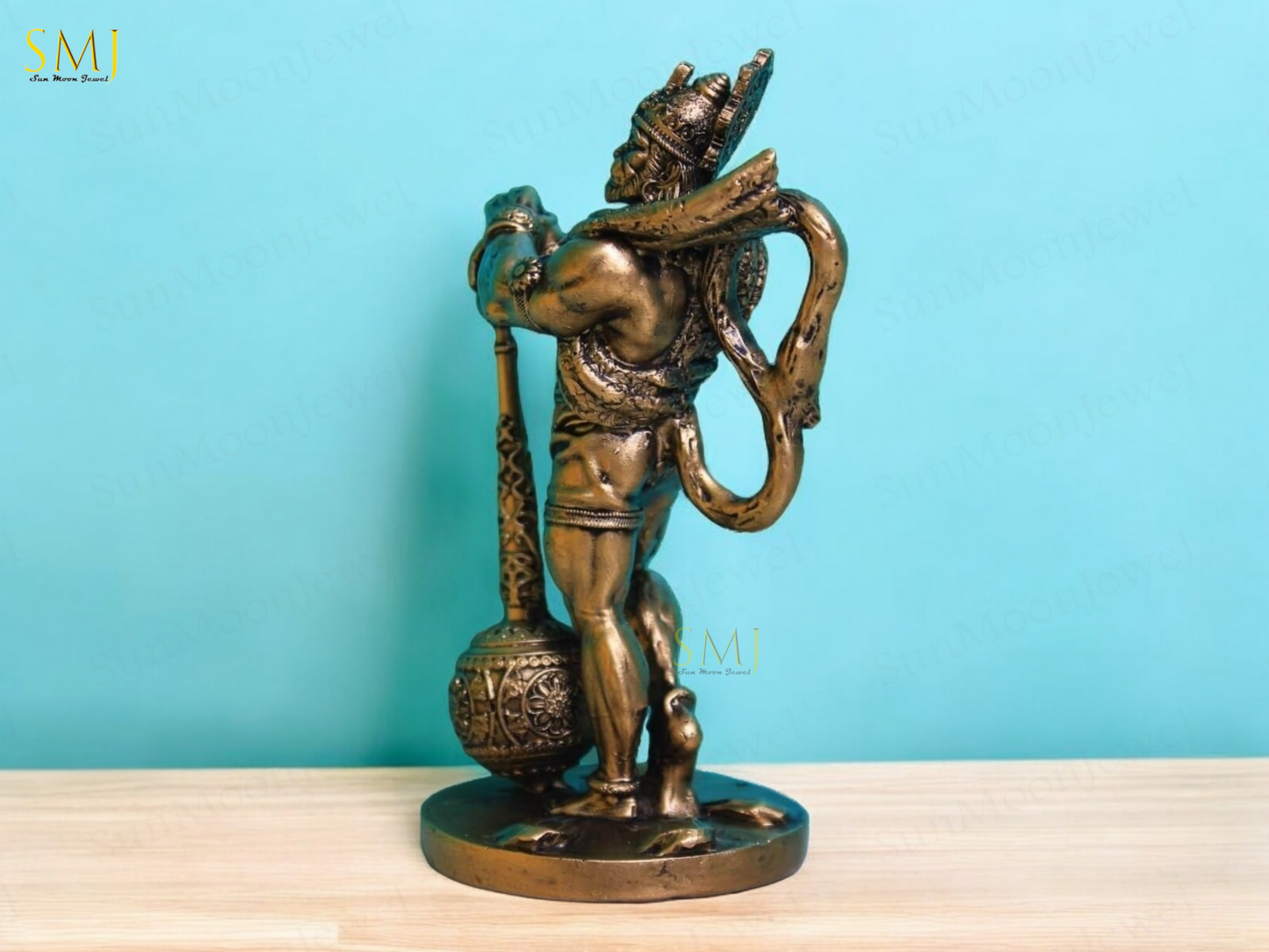 Powerful Hanuman Polyresin Hanuman Standing Bahubali Hanuman Powerful Statue