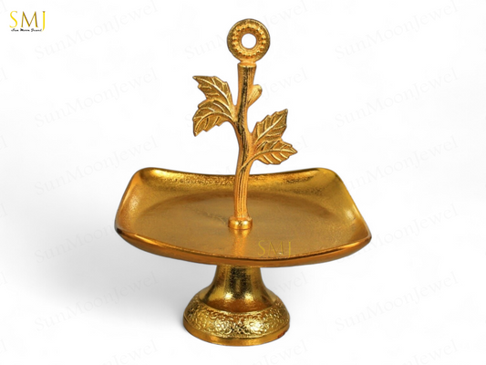 Golden Plated Aluminium Serving Tray Brass Gold Platter Serving Tray Decor Home