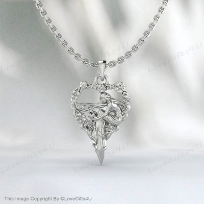 925 Silver Freya necklace Freyja goddess Fertility Goddess of love pendant