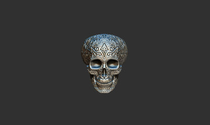 925 Silver Mexican Skull Ring Gothic Biker Unique Skull Head Rings For Men Women