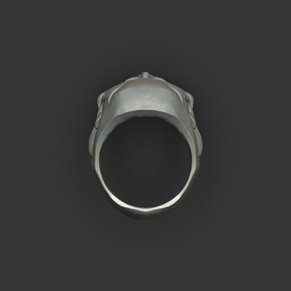 925 Silver Skull Ring Handmade Bold Dark Aesthetic Gift For Men Women US5~15